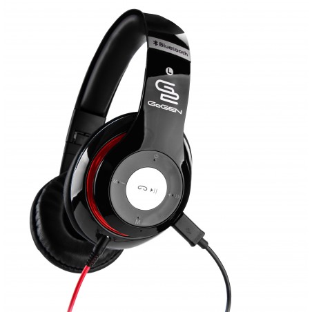 Słuchawki GoGEN HBTM 41BR Bluetooth, Tuner FM, mikrofon, składane, Czarne