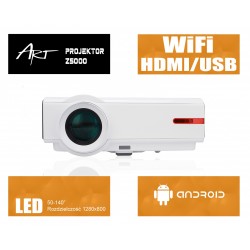 Projektor LED WiFi z Android HDMI USB 1280x800 3200lm Z5000 ART