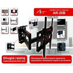 Uchwyt AR-20B firmy ART do TV LCD / LED od 32" do 65" max do 45kg