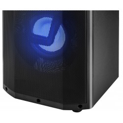 Domowy zestaw audio GoGEN BPS 738 Party Speaker, 2x80W, Karaoke, Bluetooth, FM, USB, AUX, LED, Czarny