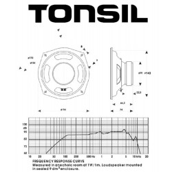 Głośnik niskotonowy Tonsil GDN 16/30 8 Ohm z membraną celulozową