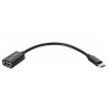 Kabel USB gniazdo A - wtyk typu c OTG Kruger&Matz Basic (KM1246)