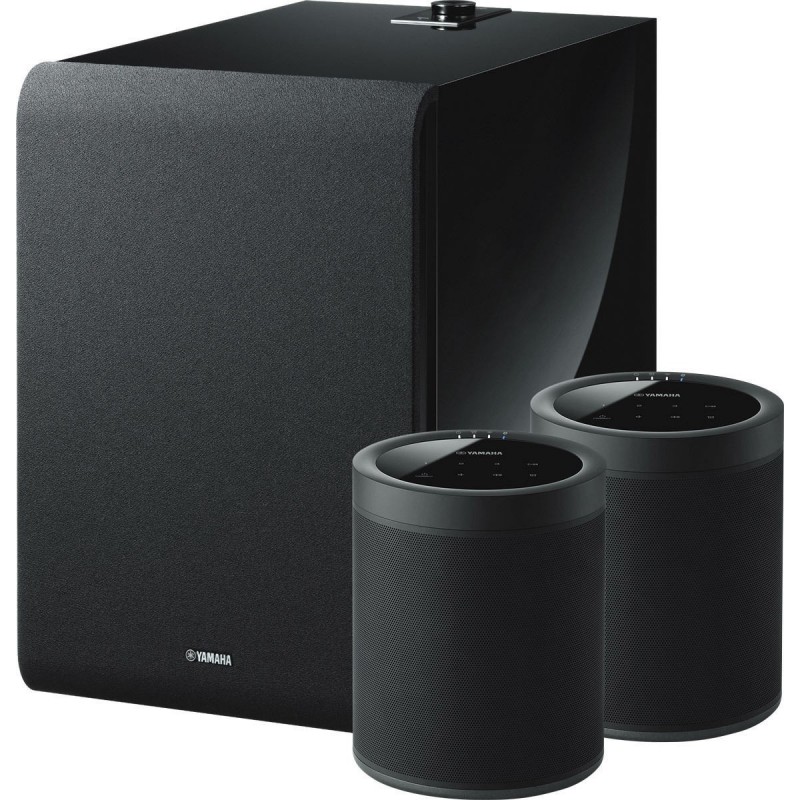 Zestaw Yamaha 2x MusicCast 20 + Sub 100, sieciowe głośniki bezprzewodowe z systemem multiroom MusicCast.