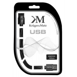 Kabel USB - micro USB wtyk-wtyk 1.0m Kruger&Matz KM0324