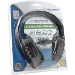 Esperanza EH142K MAUI słuchawki stereo z regulacją głośności.