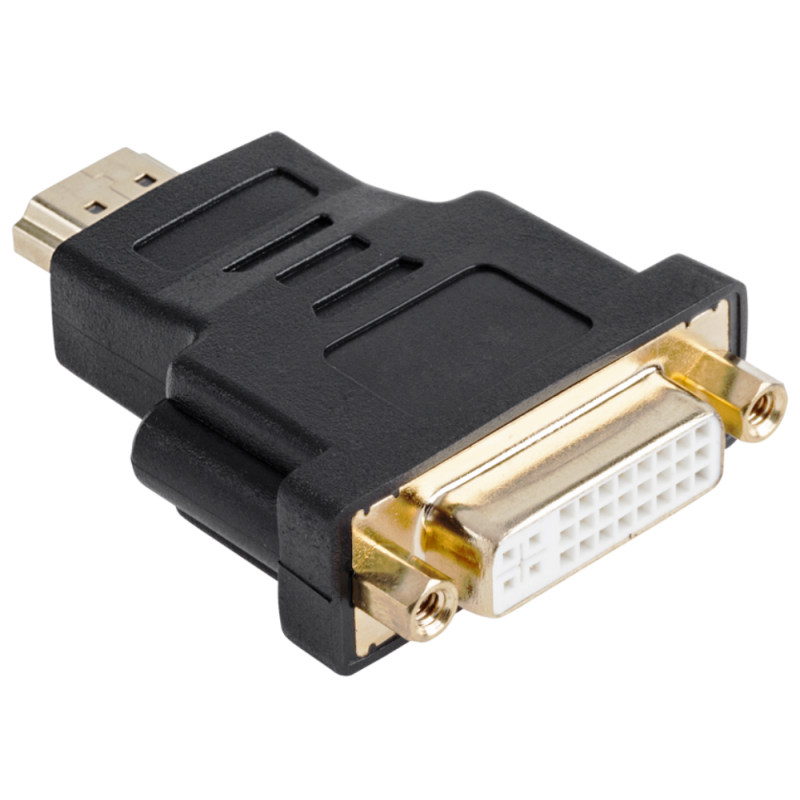 Cabletech DVI - HDMI Złącze, adapter DVI gniazdo 24+5 - HDMI wtyk