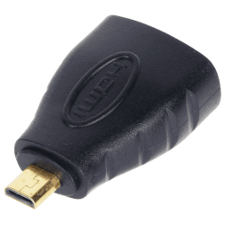 Cabletech gniazdo HDMI - wtyk microHDMI, złącze, przejściówka pozłacana