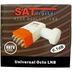 Octo Sat Digital Konwerter satelitarny osiem niezależnych wyjść UHD 4K