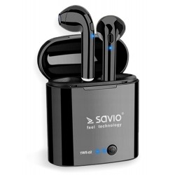 Savio TWS-02 Słuchawki Bluetooth z mikrofonem i...
