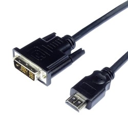 Kabel HDMI-DVI-D, 1.2m prosty