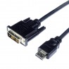 Kabel HDMI-DVI-D, 1.2m prosty