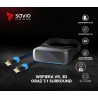 Elmak Savio GCL-05 3.0m, Kabel HDMI, v2.0, 3D, gamingowy, niebiesko-czarny, oplot nylon, złoty, 4Kx2K