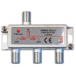 Triax SCS-3 Rozgałęźnik RTV-SAT obsługa konwerterów Unicable 5-2400MHz DC pass