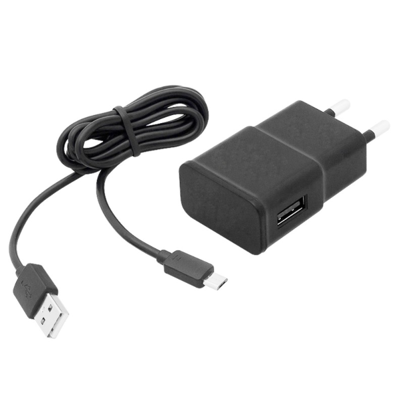 Blow Midi Ładowarka sieciowa z gniazdem USB, kablem micro USB i prądem 2,1A