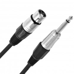 Kabel XLR(ż) - Jack 6.3(m), 3.0m Kabel połączeniowy audio, monofoniczny