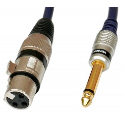 Vitalco XLR(ż) - Jack 6.3(m), 1.5m Kabel połączeniowy audio, monofoniczny