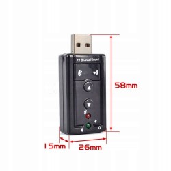 MV-2222 Karta dźwiękowa 7.1, USB, zewnętrzna