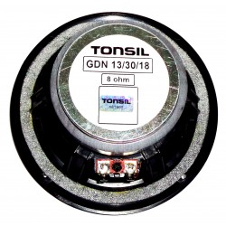 Tonsil GDN 13/30/18 8Ω, głośnik niskotonowy z membraną celulozową.