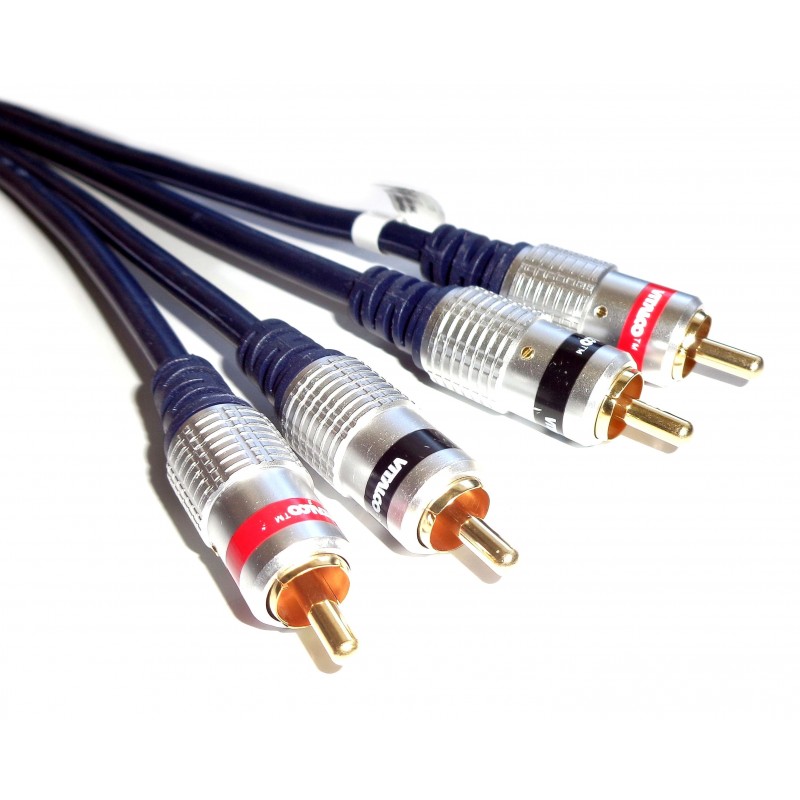 Vitalco RCA 0,5m, kabel 2xRCA wtyk - 2xRCA wtyk