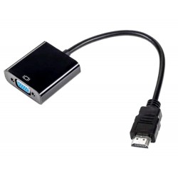 Złącze adapter wtyk HDMI - gniazdo VGA + Audio