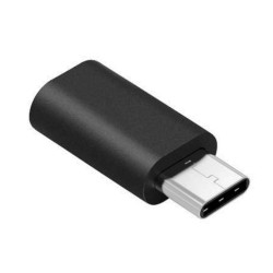 Adapter Przejściówka Micro USB - USB typu C Czarny...