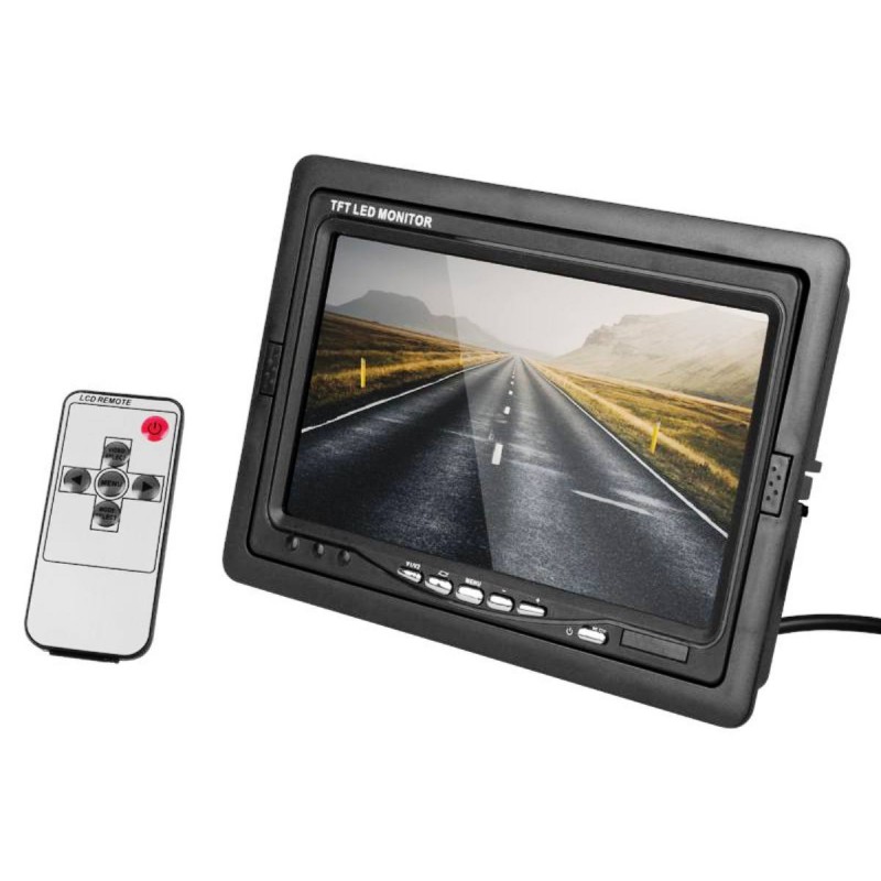 Monitor samochodowy do kamery cofania, LCD 7"