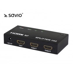 Elmak SAVIO CL-42 Splitter HDMI na 2 odbiorniki,...