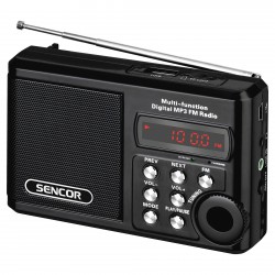 Sencor SRD 215 B Kieszonkowy odbiornik radiowy z...