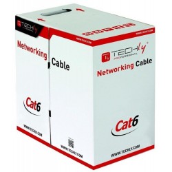 Sskrętka drut UTP Cat6 Techly Kabel instalacyjny 4x2 CCA