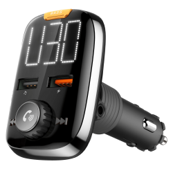 Car FM Transmitter with Bluetooth Transmiter samochodowy z funkcją Bluetooth (2x gniazda USB)