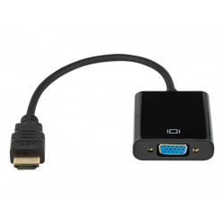 Adapter wtyk HDMI - gniazdo VGA + gniazdo audio 3.5...