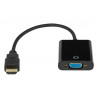 Adapter wtyk HDMI - gniazdo VGA + gniazdo audio 3.5 + kabel