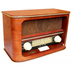 Hyundai RA 601 Radio w stylu retro, drewniane