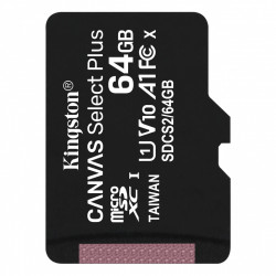 Kingston microSD 64GB Canvas Select Plus 100MB/s...