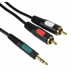Prolink Classic 1,8m Jack 3.5 - 2RCA kabel audio