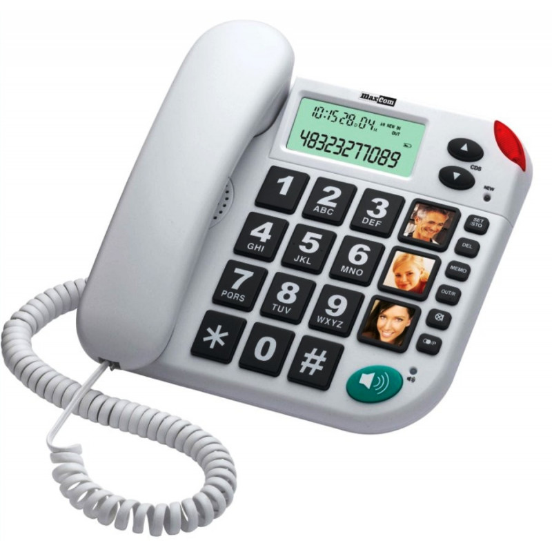Maxcom KXT480 BB Aparat telefoniczny przewodowy, biały