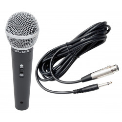Blow PRM317 Mikrofon dynamiczny, przewodowy, z wyłącznikiem