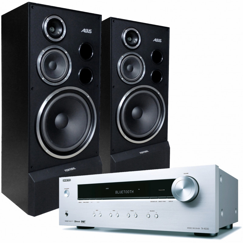 Onkyo TX-8220 + Tonsil Altus 300 Zestaw stereo z DAB+, Bluetooth i wejściem gramofonowym. Raty lub Rabat - 43 824 3933