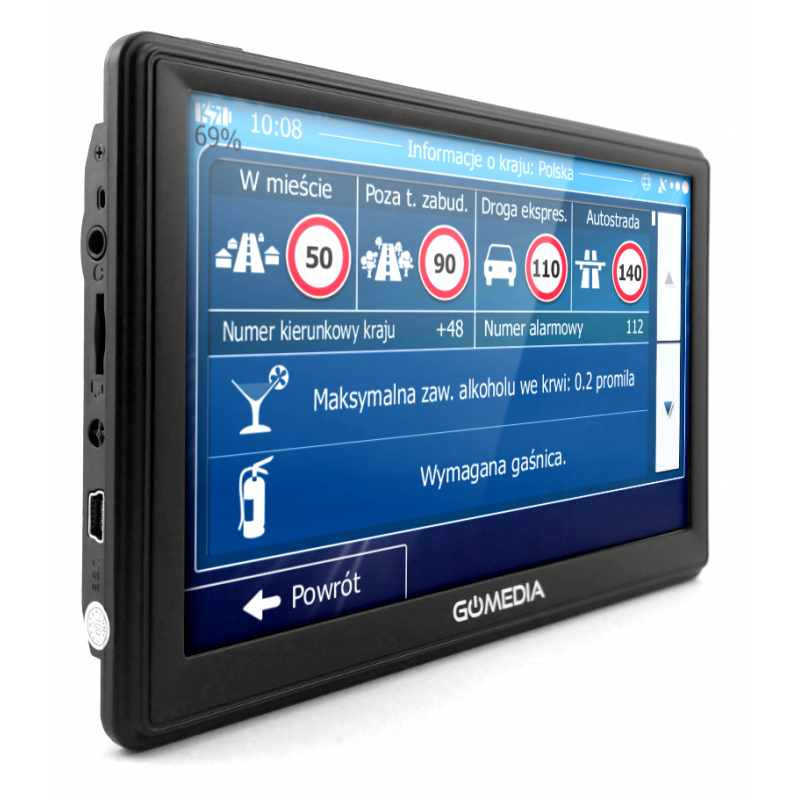 GoMedia 7010 PRO Nawigacja GPS 7", 512MB RAM, Mapy iGo Primo TIR, Ciężarówka