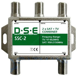Zwrotnica wewnętrzna RTV/SAT DSE SSC2 2xSAT +1xTV 47-2150MHz