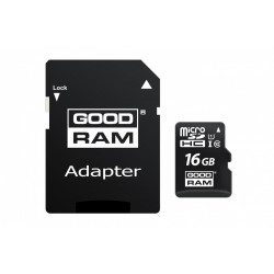 Goodram Karta microSDHC 16GB CL10 + adapter