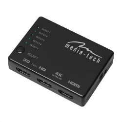 Media-Tech MT5207. Przełącznik HDMI 5-portowy