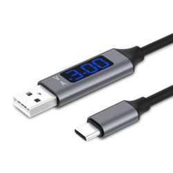 Kabel USB Typ-C z wyświetlaczem led DSKU690 1.5m...