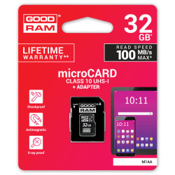 Goodram 32GB microCARD class 10 UHS-1 Karta pamięci microSD