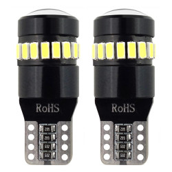 Żarówki LED CANBUS 18SMD 3014 + 1SMD 1SMD T10 W5W White 12V 24V