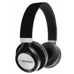 Esperanza EH159K słuchawki stereo z płynną regulacją głośności, czarne