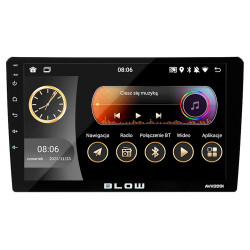 Blow AVH-9991 Radio samochodowe 1DIN 9" Android, WiFi, GPS, Bluetooth, CARPLAY